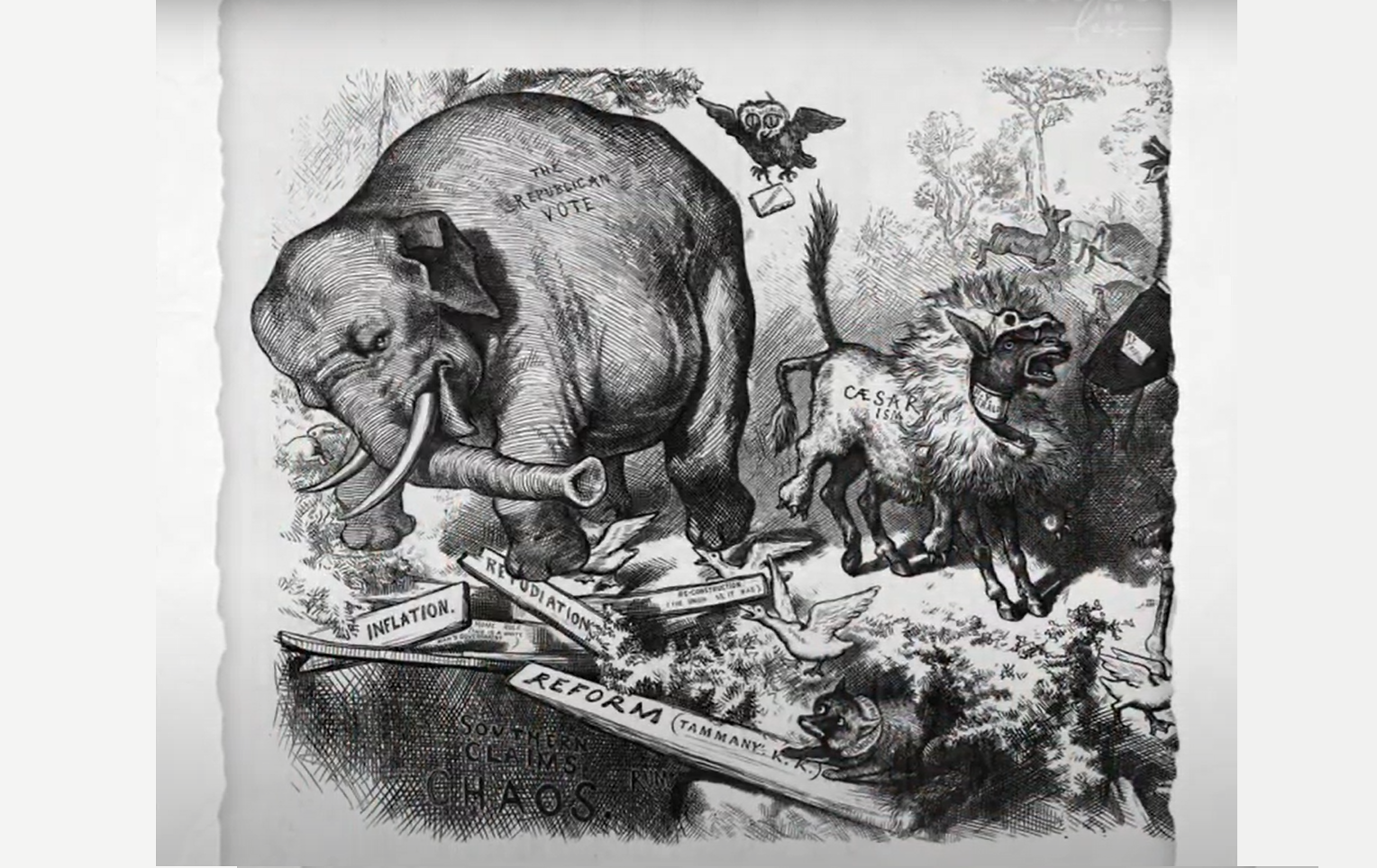 الفيل والحمار.. حيوانان يحكمان أمريكا منذ فجر نهضتها